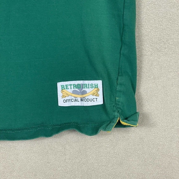 Retro Irish Heritage Collection Mens 3XL Short Sleeve Casual Polo‎ Shirt Green - Picture 3 of 12